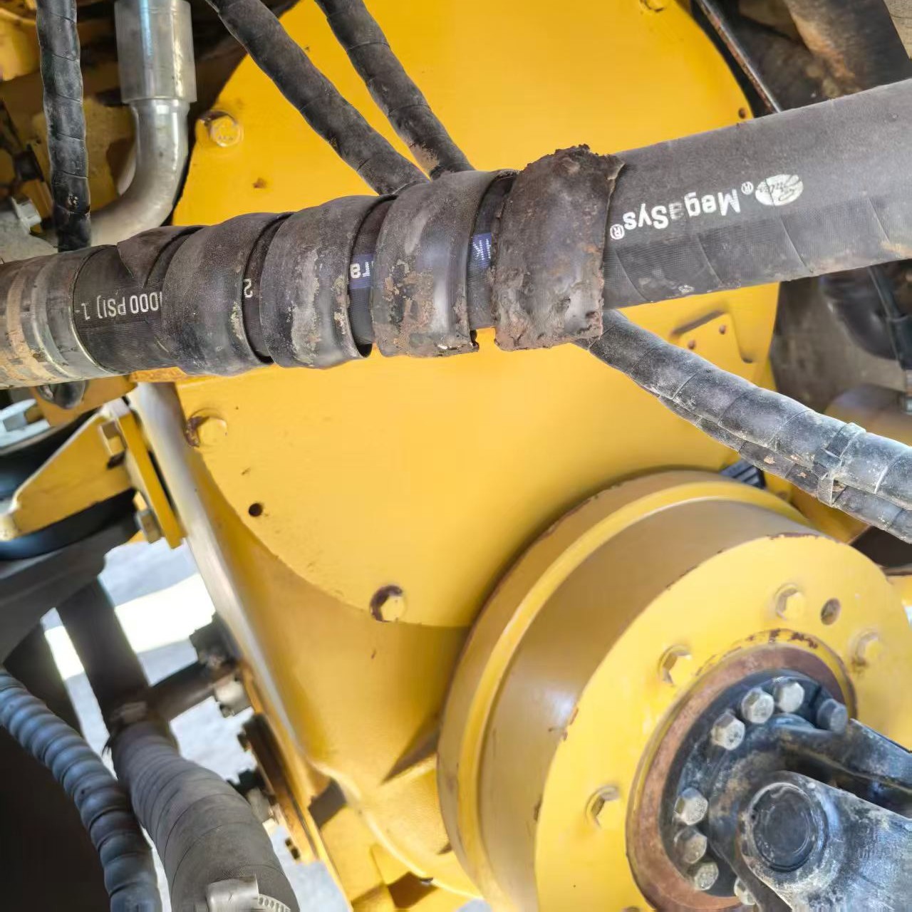 Used wheel loader working site